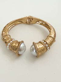 The Heirloom Gold and Pearl Cuff