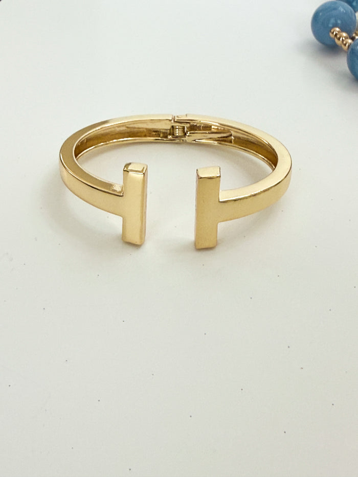 The Polished Gold Modern Cuff