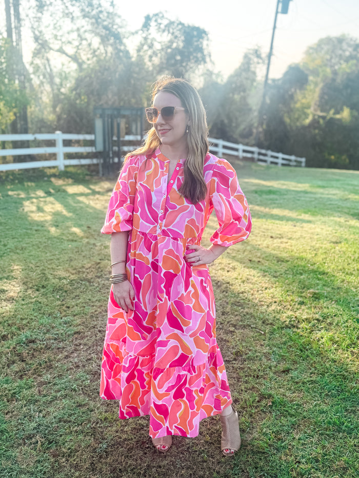 Cool Waters Pink Riley Dress