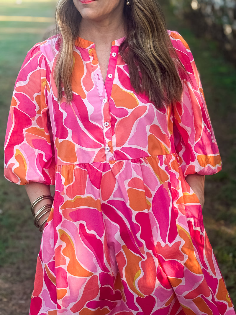 Cool Waters Pink Riley Dress