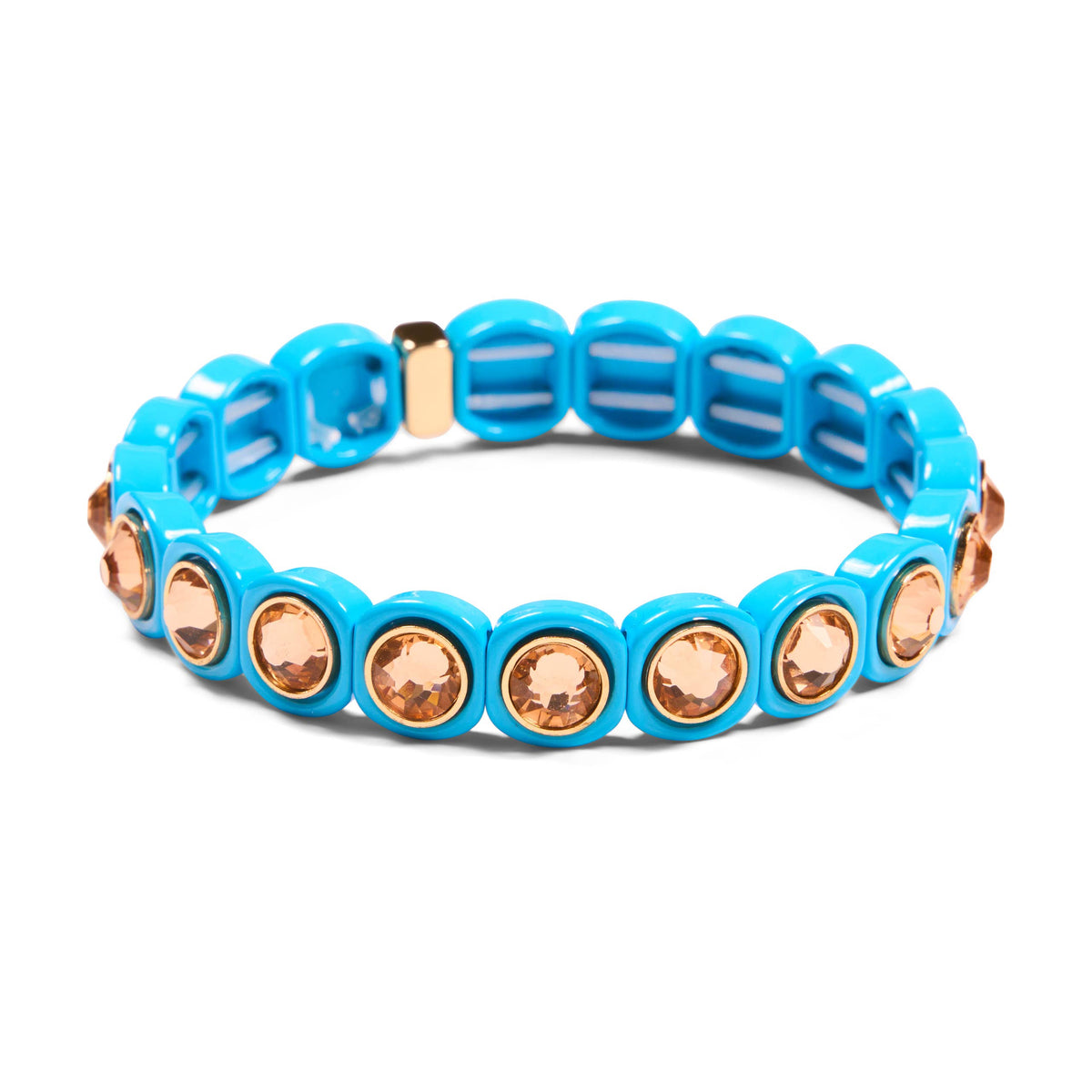 Aspen Jewel Bracelet in Blue w/ Champagne Stones