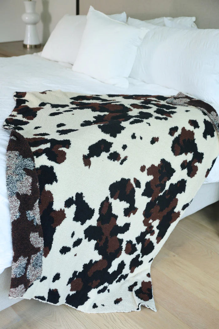 Cowhide Couture Blanket