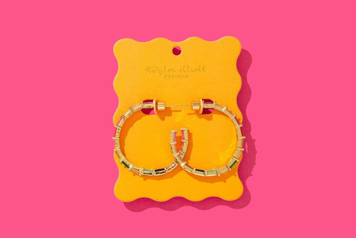 Reese Colorful Hoop Earrings