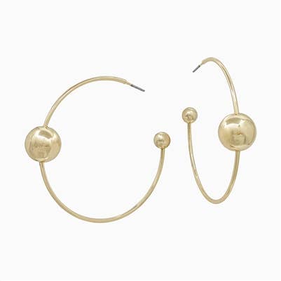 Dainty Gold Accent Hoops Earrings