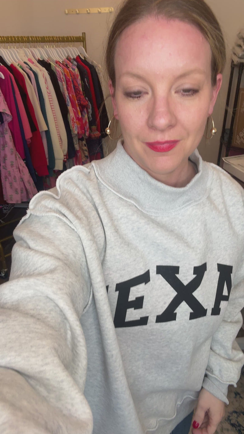 Texas Reversible Mockneck Sweatshirt