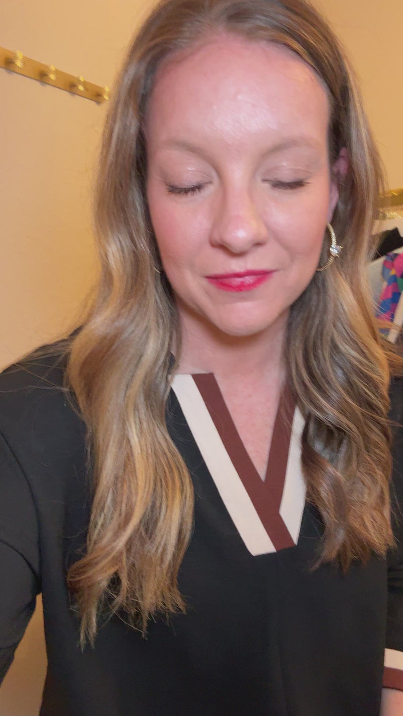 Midnight Charm Crinkled Top