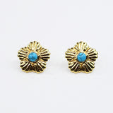 Turquoise Daisy Studs
